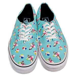 Vans Cat Print Lifesaver Pool Party Cat Aqua Blue 10w/8.5m